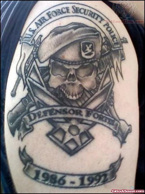 Military Shoulder Tattoo