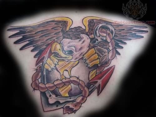 Cool Military Eagle Tattoo