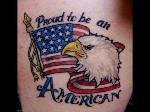 American Military Tattoo Design Idea