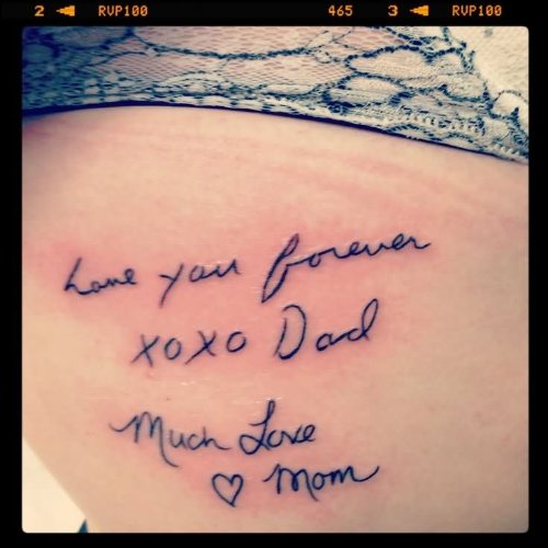 Mom Lettering Tattoo