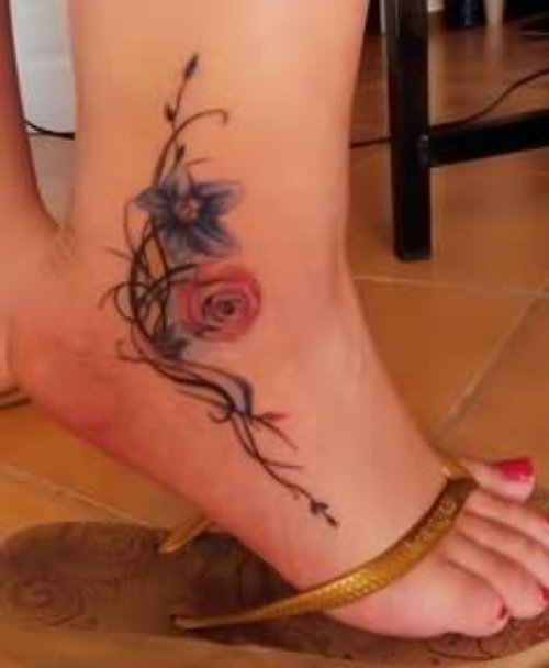 Right Ankle Mom Tattoo