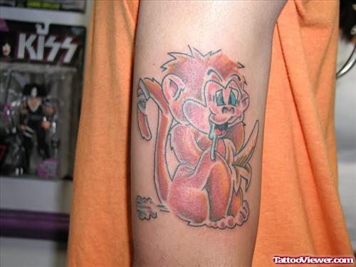 Monkey Coloured Tattoo Picture