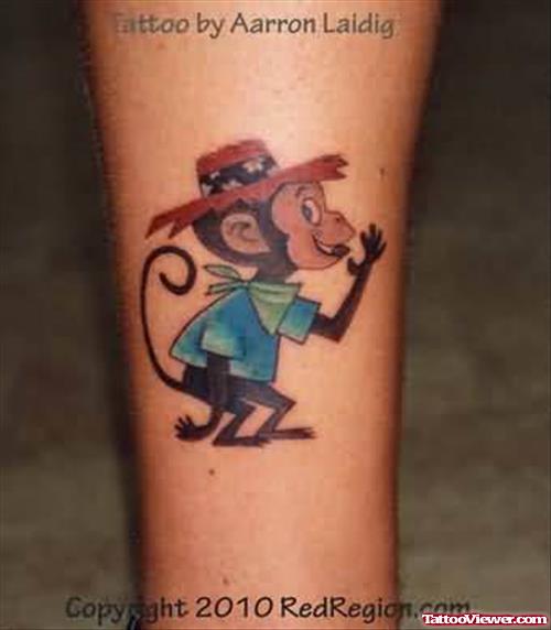 Stylish Monkey tattoo