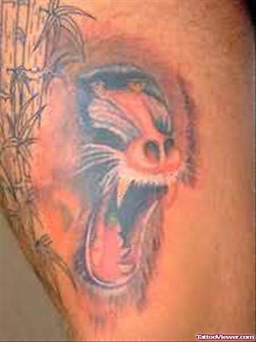 Angry Monkey Tattoo Design For Men