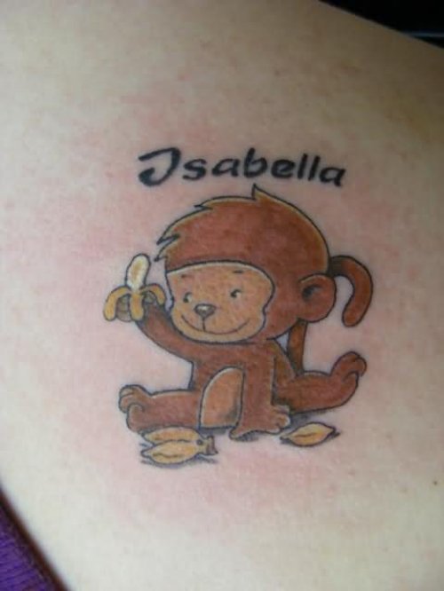 45 Cute Monkey Shoulder Tattoos Design