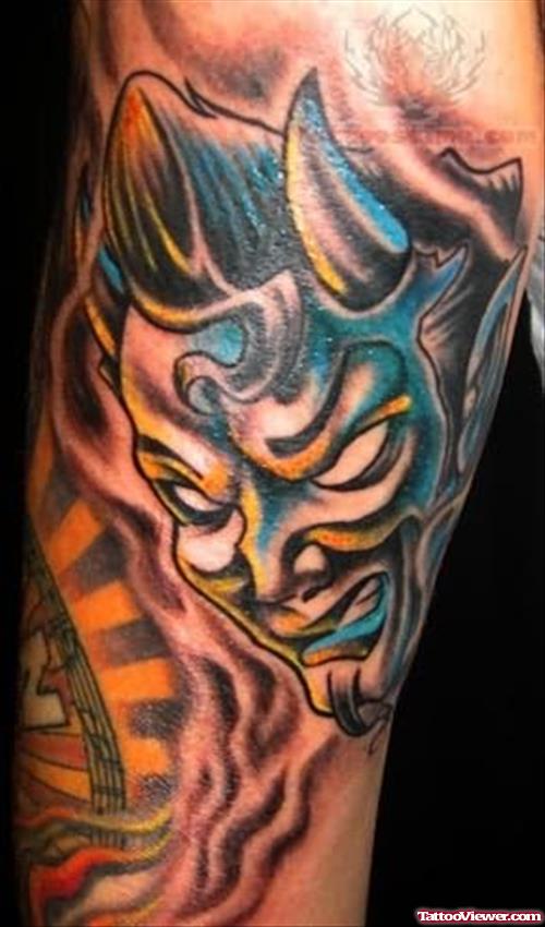 Color Ink Monster Tattoo