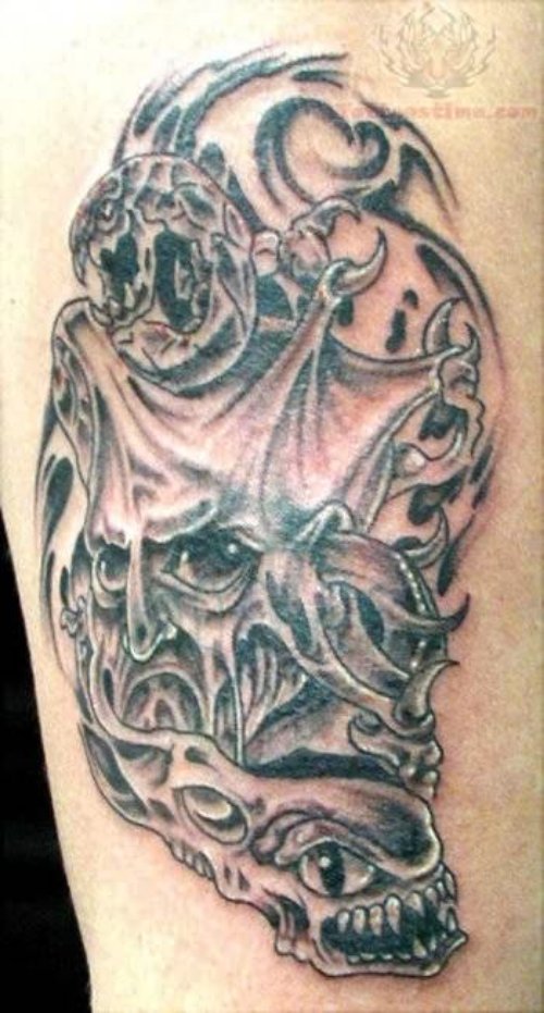 Monster Skull Tattoo