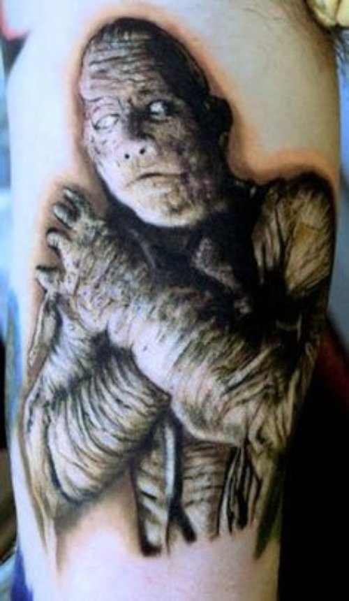Monster Mummy Tattoo