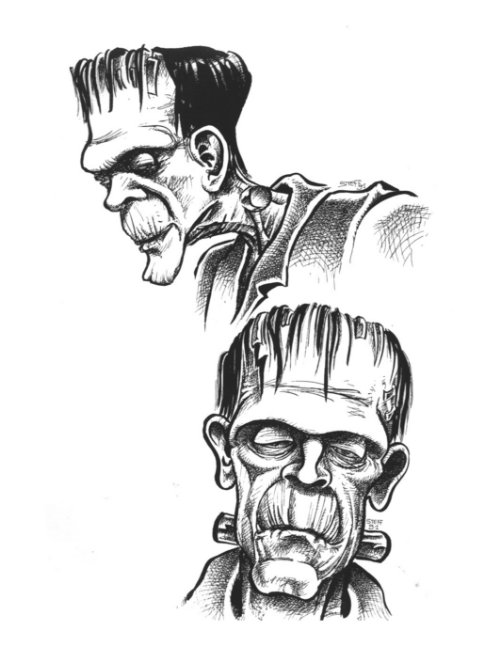 Scary Old Monsters Tattoo Designs