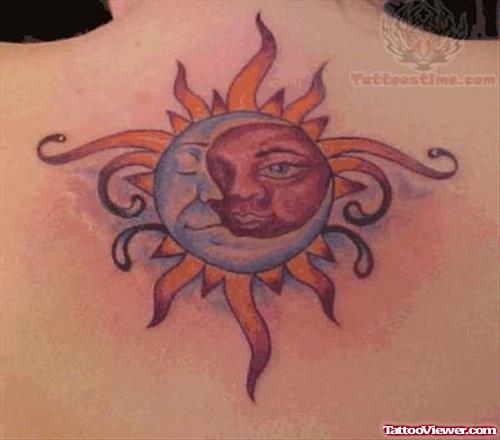 Celestial Sun Moon Tattoo Designs