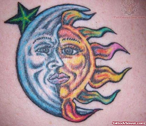 New Style Moon Tattoo