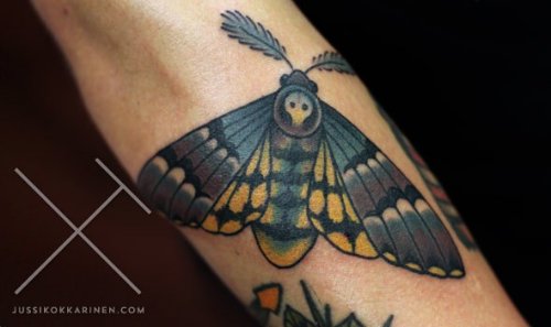 Moth Right Arm Tattoo