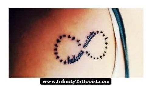 Infinity Mother Tattoo On Left Shoulder