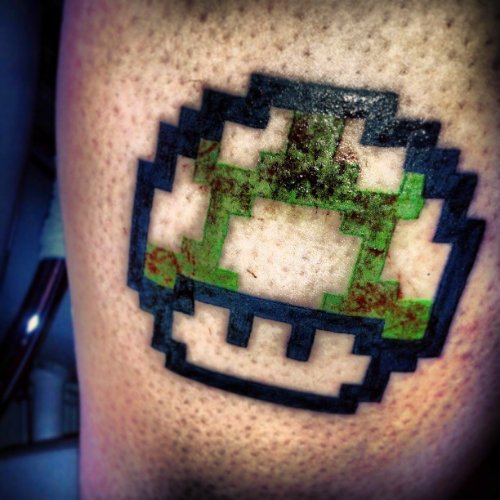 Mario Mushroom Tattoo Picture