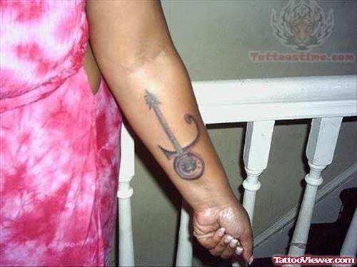 A Music Tattoo On Wrist