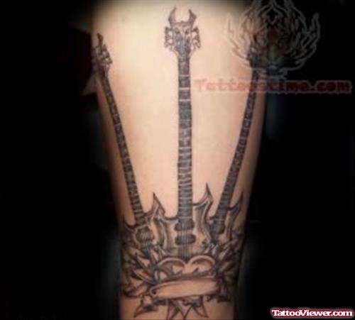 Music Crown Tattoo