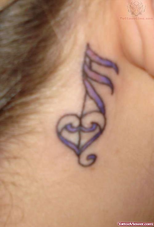Peace Love And Music Tattoo