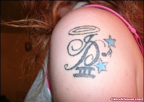 Music Tattoo On Shoulder For Girls