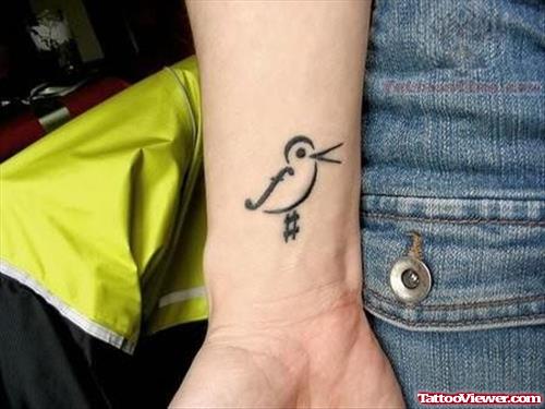 Bird Singing - Music Tattoo