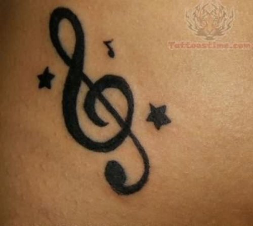 Stars And Music Tattoo