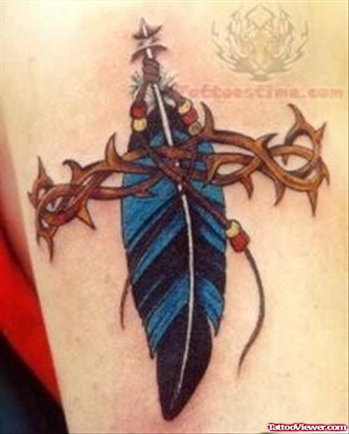 Trendy Native American Tattoo