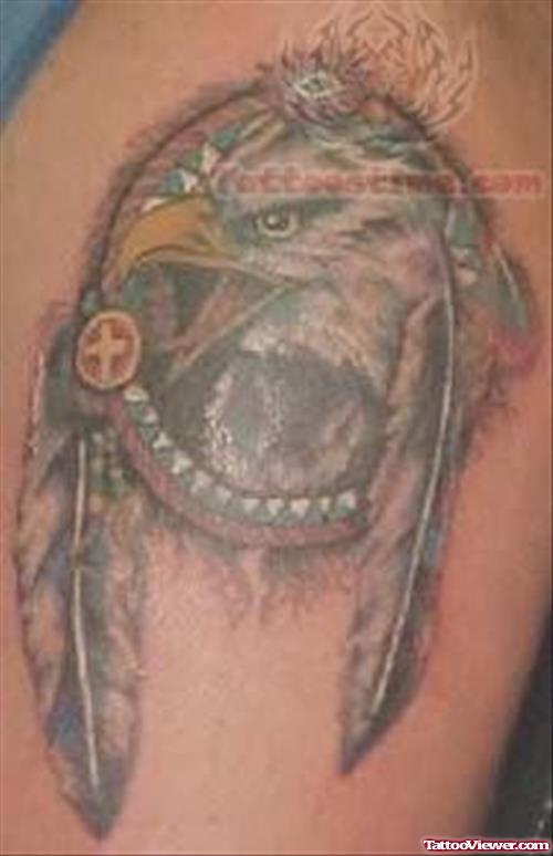 Screaming Eagle - Native American Tattoo