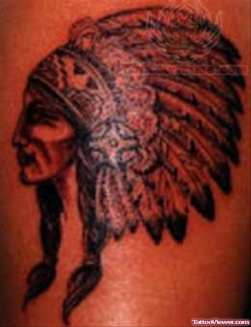 Native Face American Tattoo
