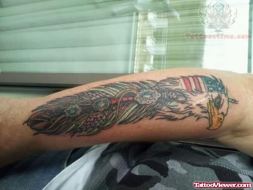 Native American Eagle Sleeve Tattoo