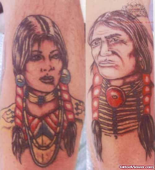 Native American Female Tattoos