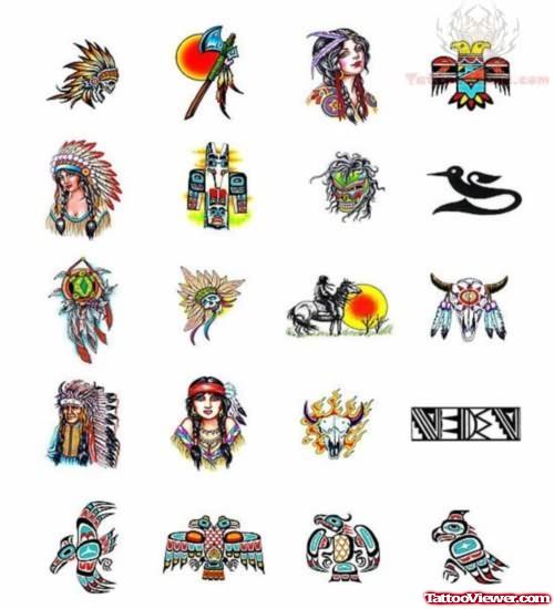 Native American Tattoo Samples