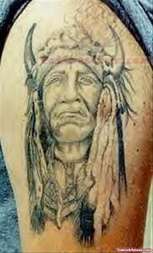 Native American Tattoo Face
