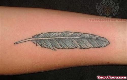 Awesome Native American Feather Tattoo