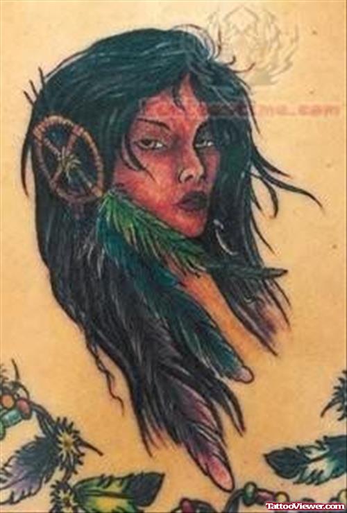 Beautiful Native American Symbol Tattoo