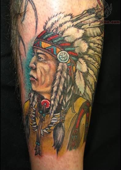 Native American Old Tattoo