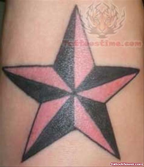 Nautical Big Star Tattoo