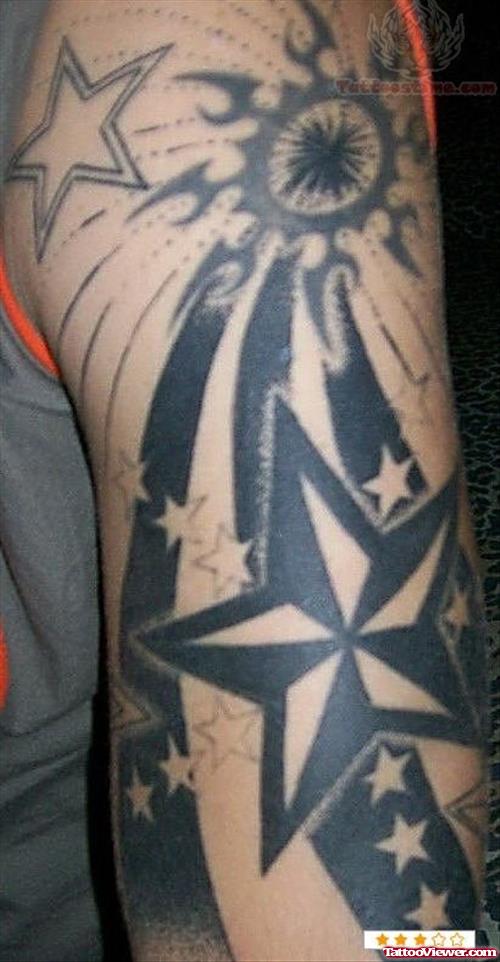 Nautical Black Ink Tattoo