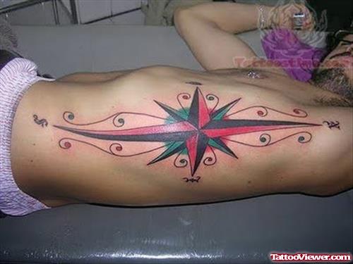 Nautical Red Star Tattoos