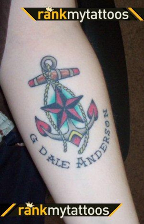 Nautical Star and Navy Tattoo