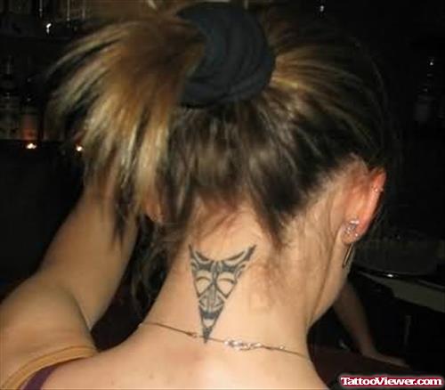 Awesome Neck Tattoo Design