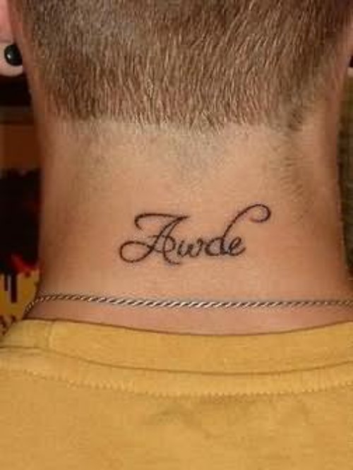 Beautiful Neck Tattoo