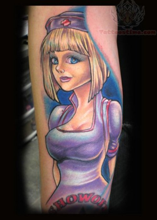 Beautiful Nurse Tattoo