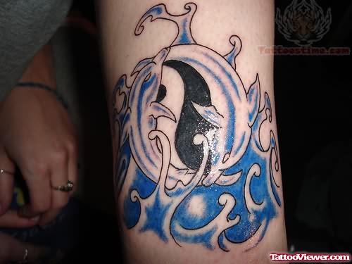 Yingyang Dolphin Tattoo
