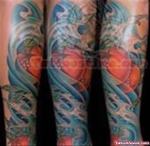 Ocean Leg Tattoos