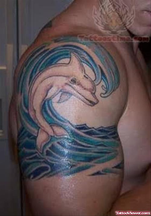 Dolphin Tattoo On Sleeve