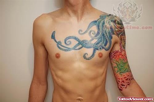 Tumblr Octopus Tattoo On Chest