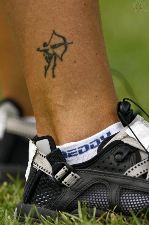Olympic Tattoo On Leg