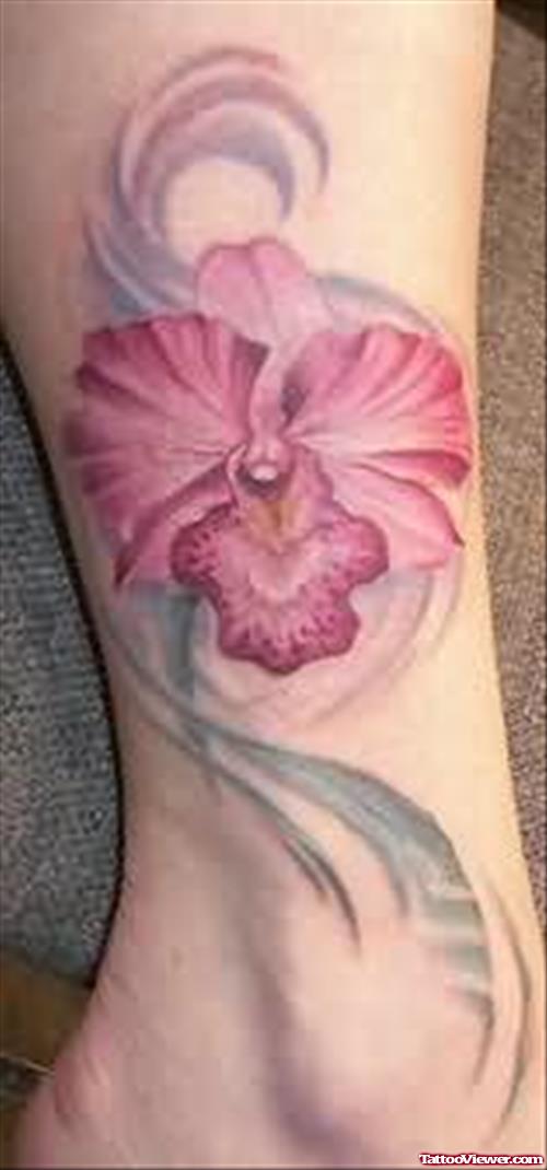 Elegant Orchid Tattoo