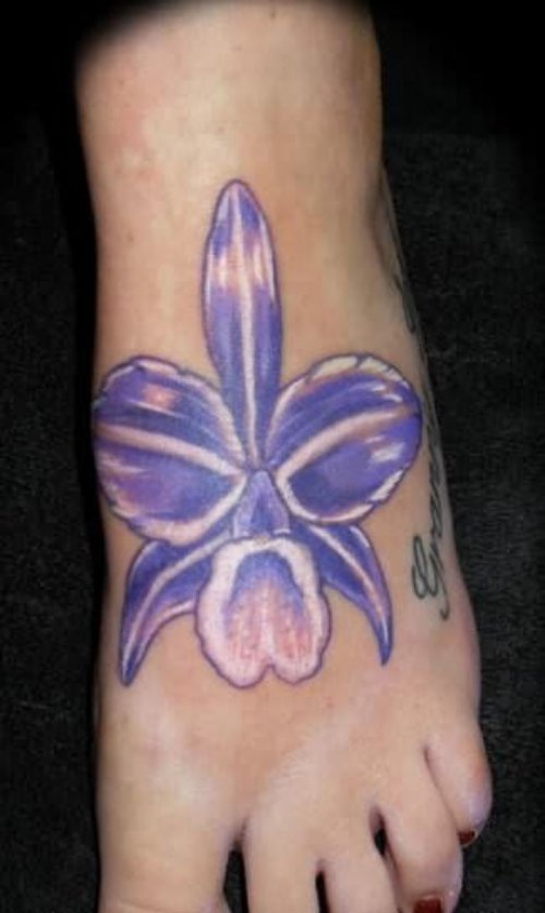 Orchid Purple Ink Tattoo