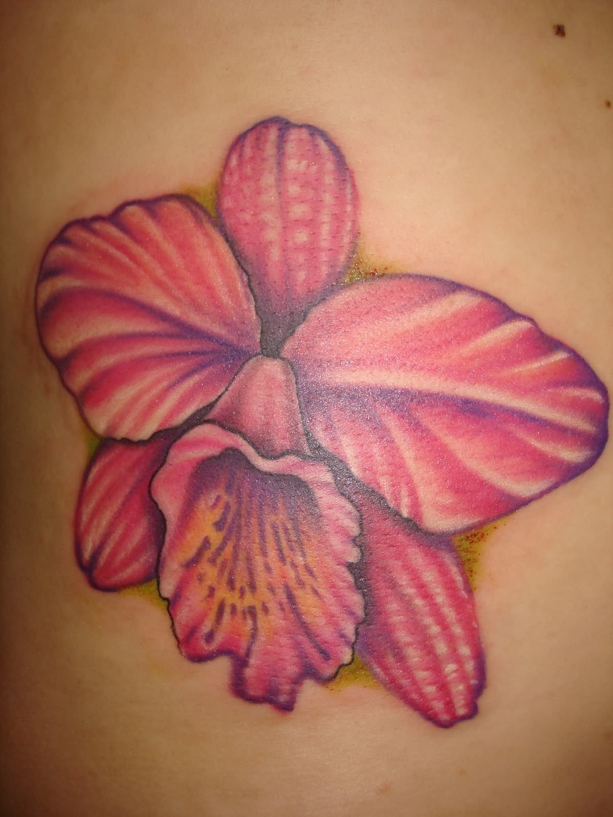 Colourful Tattoo - Orchid Flower