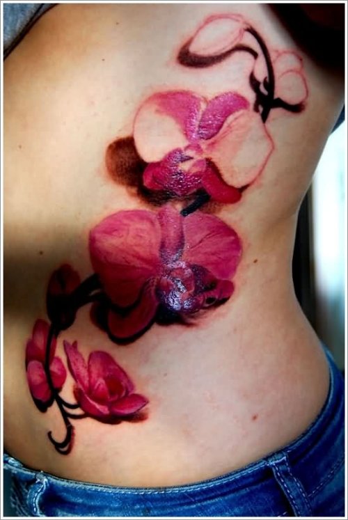 Back Body Orchid Tattoo